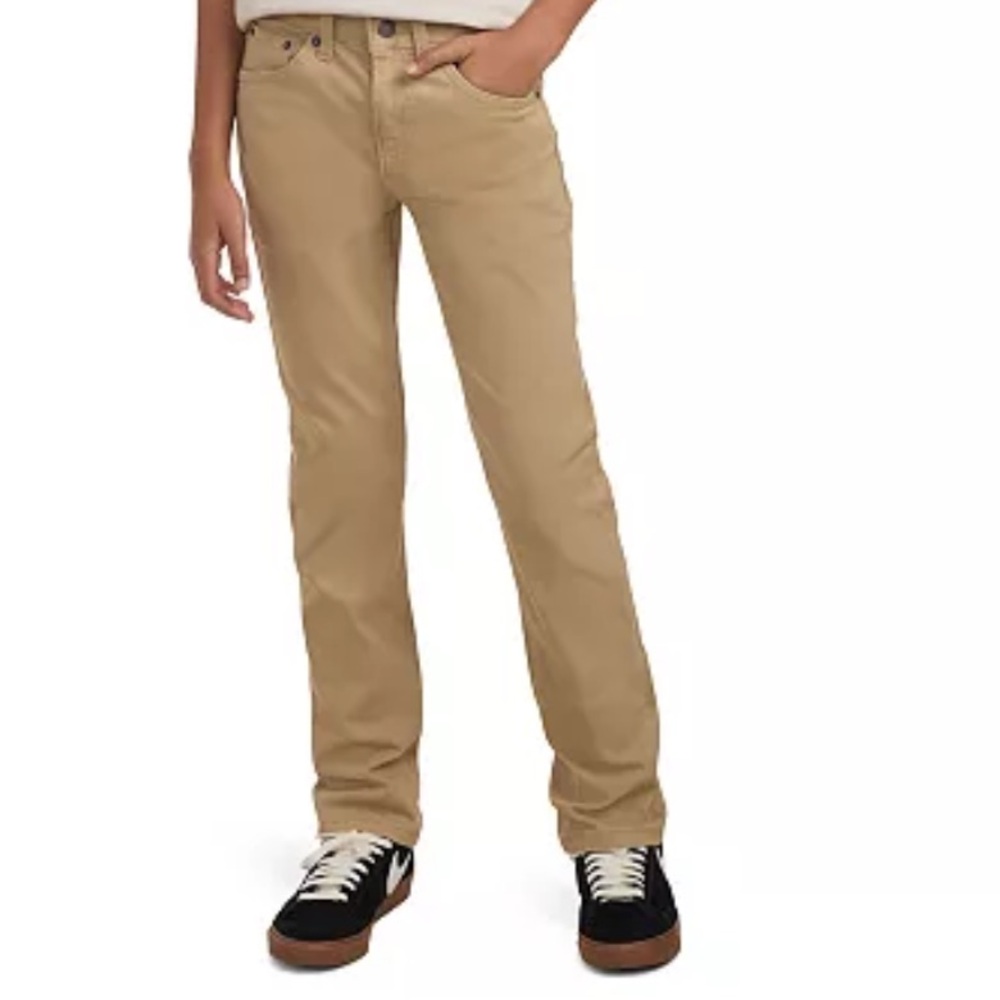 Levi’s 511 slim fit 16 reg 28 x 28 tan boy’s brushed cotton stretch denim jeans